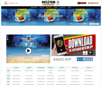 Radiorototom.com(Radio Rototom Sunsplash) Screenshot