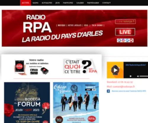 Radiorpa.fr(Radio RPA) Screenshot