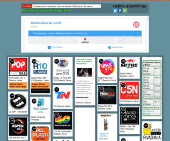 Radios-Argentinas.com(Radios Argentinas En Vivo por Internet OFICIAL) Screenshot