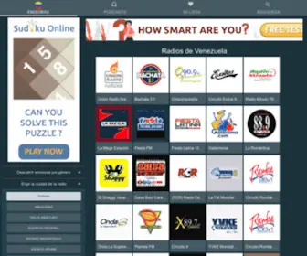 Radios-Venezuela.com(Emisoras de Radio de Venezuela) Screenshot