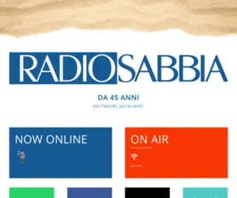 Radiosabbia.it(Radio Sabbia) Screenshot