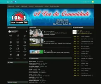 Radiosaovicentefm.com(Rádio) Screenshot