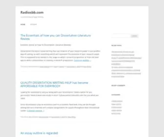 Radiosbb.com(Custom Essay & Paper Writing) Screenshot