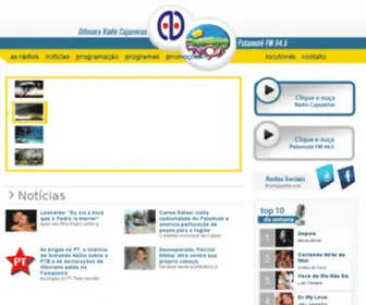 Radioscajazeiras.com.br(Radios Cajazeiras) Screenshot