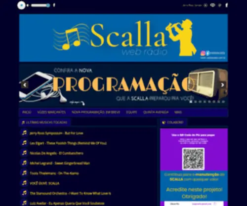 Radioscalla.com.br(Rádio) Screenshot