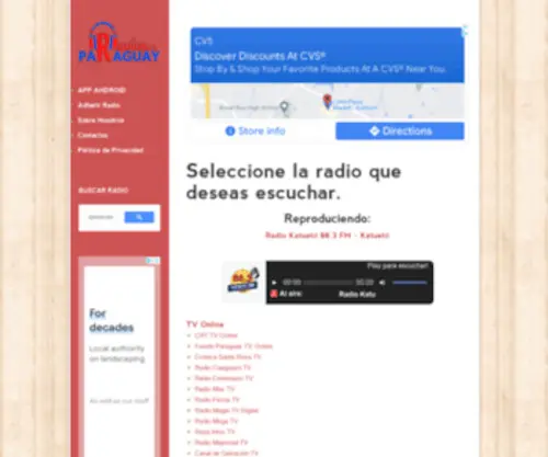 Radiosenparaguay.com(Radios en Paraguay) Screenshot