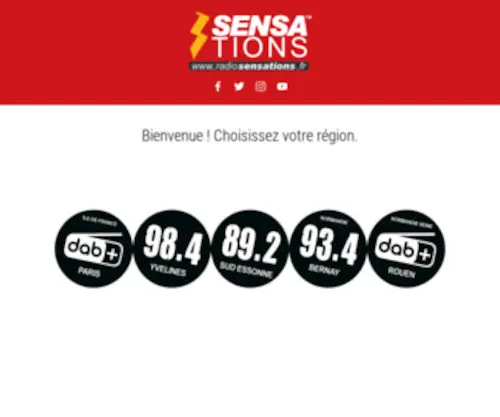 Radiosensations.fr(Radio Sensations) Screenshot