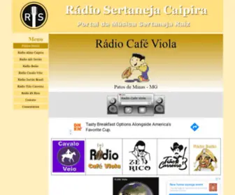 Radiosertanejacaipira.com.br(Rádio Sertanejo Caipira) Screenshot