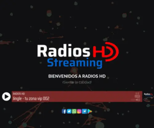 Radioshdstreaming.com(Radios HD Streaming) Screenshot