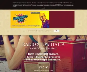 Radioshowitalia.it(RADIO SHOW ITALIA) Screenshot