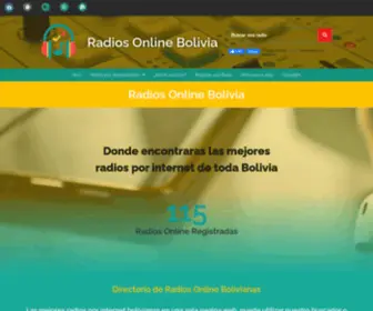 Radiosonline.com.bo(Radios Online Bolivia) Screenshot