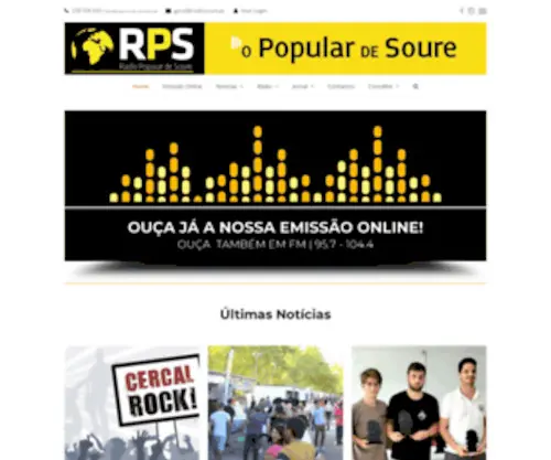 Radiosoure.pt(Rádio Popular de Soure) Screenshot