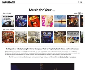Radiosparx.com(In store music) Screenshot