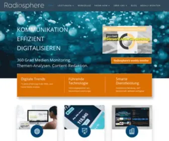 Radiosphere.de(Monitoring & Analyse aller Mediengattungen) Screenshot