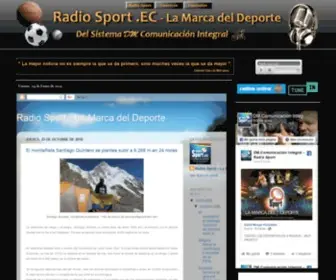 Radiosport.com.ec(Fútbol Ecuatoriano en Vivo) Screenshot