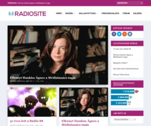 Radiostat.hu(Radiostat) Screenshot