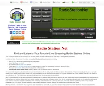 Radiostationnet.com(Radio Station Net) Screenshot
