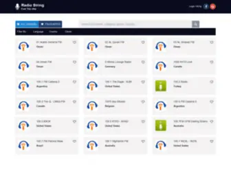 Radiostring.com(Radio String) Screenshot