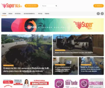 Radiosuper.com.br(Rádio Super FM 99) Screenshot