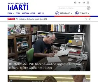 Radiotelevisionmarti.com(Radio Martí) Screenshot
