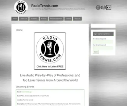 Radiotennis.com(Live Audio Play) Screenshot