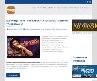 Radiotok.com.br(A oficial do Sertanejo Universitário) Screenshot