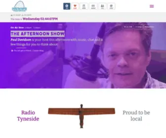 Radiotyneside.co.uk(Radio Tyneside) Screenshot