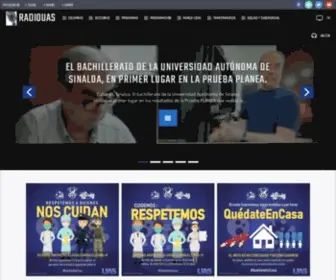 Radiouas.org(Radio Universidad Autónoma de Sinaloa) Screenshot