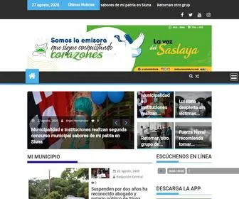 Radiouraccansiuna.com(Radio URACCAN Siuna) Screenshot