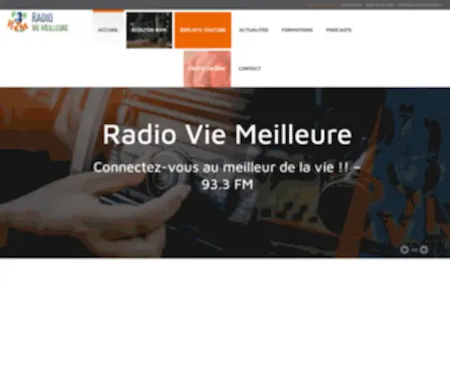 Radioviemeilleure.com(Radio Vie Meilleure) Screenshot