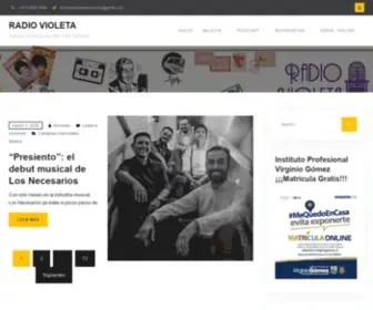 Radiovioleta.cl(Radio Violeta online) Screenshot