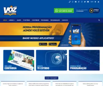 Radiovozmissionaria.com.br(Rádio Voz Missionária localizada em Camboriú) Screenshot