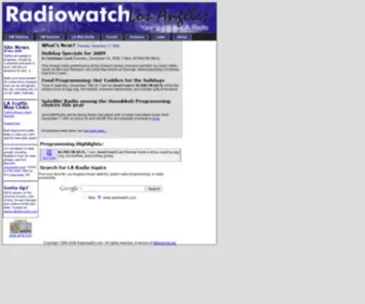 Radiowatch.com(Your Guide to Los Angeles Radio) Screenshot