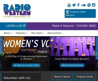 Radiowestern.ca(94.9 Radio Western) Screenshot