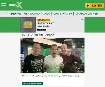 Radiox.co.uk(Radio X) Screenshot