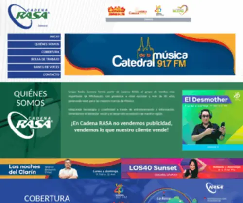 Radiozamora.com.mx(Bienvenido a Radio Zamora) Screenshot