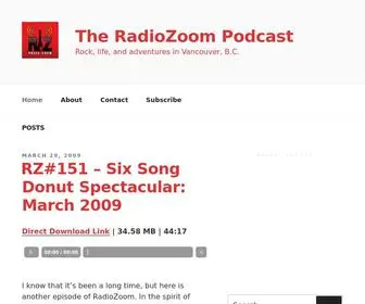 Radiozoom.net(Rock, life, and adventures in Vancouver, B.C) Screenshot