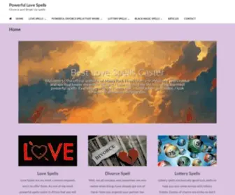 Radispellcaster.com(Powerful Love Spells) Screenshot