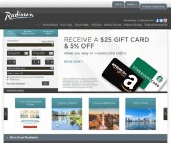 Radisson.com(Radisson Hotels) Screenshot