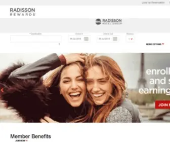 Radissonhotels.com(Radisson hotels official site) Screenshot