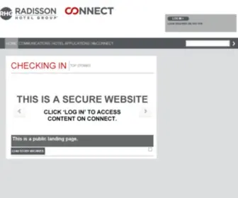 Radissonhotelsconnect.com(Connect) Screenshot