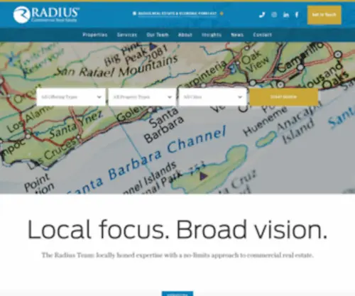 Radiusgroup.com(Santa Barbara) Screenshot