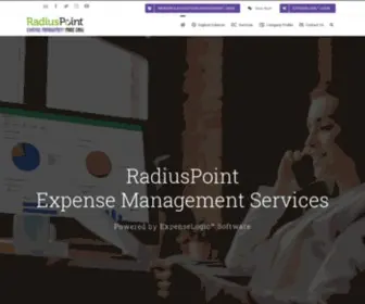 Radiuspoint.com(Expense Management Services) Screenshot