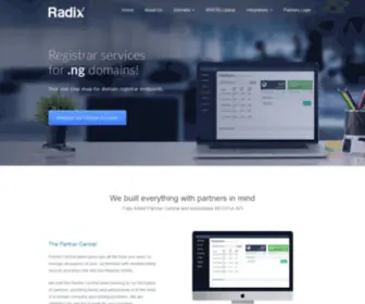 Radix.ng(Radix Domains) Screenshot