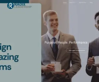 Radixleadership.com(Leadership & HR development) Screenshot