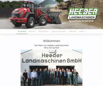 Radlader.de(Radlader Landtechnik Baumschultechnik Heeder Landmaschinen Radlader Verkauf Vermietung) Screenshot