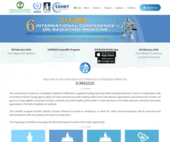 Radmed.org(ICRMInternational Conference on Radiation in Medicine) Screenshot