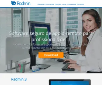 Radmin.pt(Software seguro de apoio remoto para profissionais de TI) Screenshot