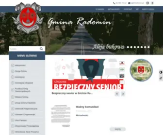 Radomin.pl(Gmina Radomin) Screenshot