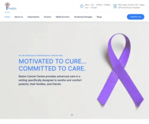 Radoncancercentre.com(Radon Cancer Centre) Screenshot